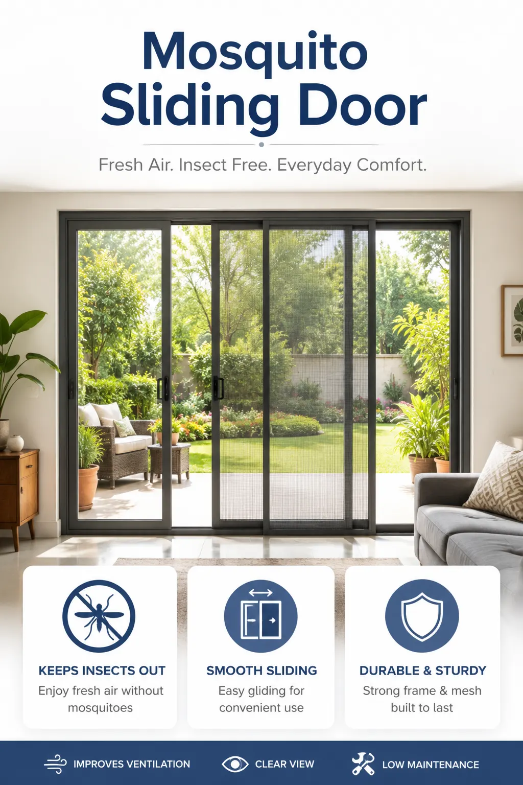 Mosquito Sliding Door